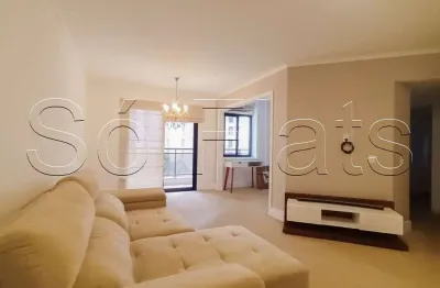 Flat para locação no the sutton house 120m² 2 dormitórios e 2 vagas e garagem