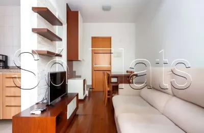 Residencial loft ibirapuera, apto disponível para locação com 45m², 01 dorm e 01 vaga.