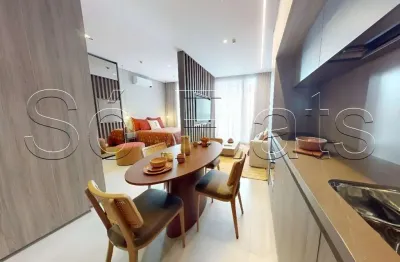 Residencial jfl125, flat disponível para locação contendo 60m², 1 dormitório e 1 vaga.