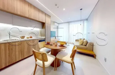 Residencial jfl125, flat disponível para locação contendo 60m², 1 dormitório e 1 vaga.