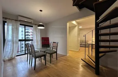 Residencial olympic jardins, apartamento duplex para locação com 99m², 2 dormitórios e 2 vagas.