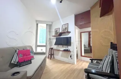 Flat no jardins próximo da av paulista disponível para locação com 35m², 1 dormitório e 1 vaga.