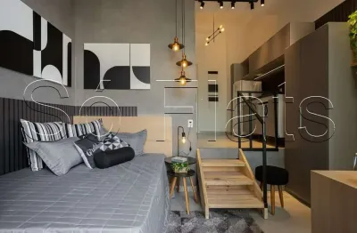 Studio disponível para locação com 28m² e 1 dorm, muito bem localizado ao lado da puc e av sumaré.