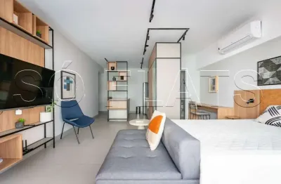 Residencial landing campo belo, studio disponível para venda com 45m², 1 dormitório e 1 vaga