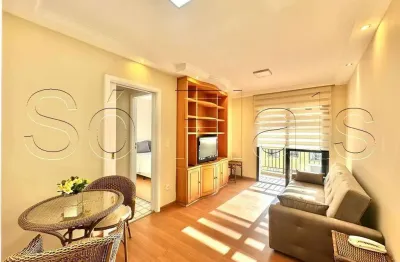 Estanconfor moema, flat disponível para locação 40m², 1 dormitório e 1 vaga de garagem.