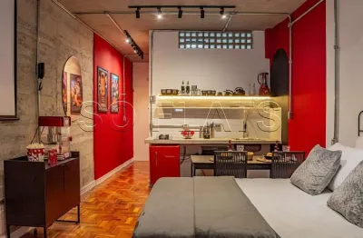 Edifico copan, studio disponível para locação mobiliado com 30m² e 1 dormitório