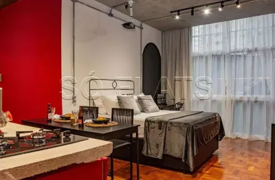 Edifico copan, studio disponível para locação mobiliado com 30m² e 1 dormitório
