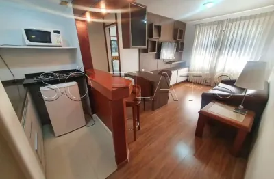 Flat no itaim bibi, totalmente equipado disponível para locação prox a av. 9 de julho e faria lima.