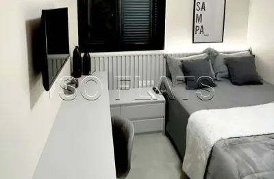 Flat no paraíso, com 02 dorms, com fácil acesso tanto para a paulista quanto para o pq do ibirapuera