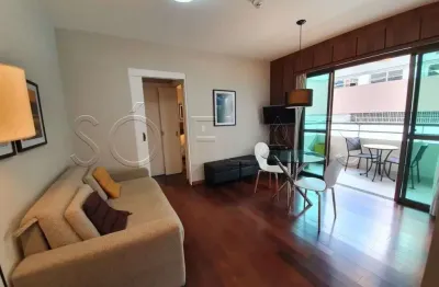 Ótimo flat, completo, estilo residencie no melhor do brooklin. 1x dormitório.