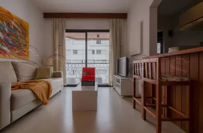 Les jardins, flat disponível para locação totalmente equipado contendo 45m², 1 dorm e 1 vaga.