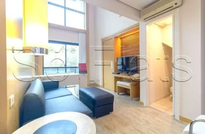 Flat international duplex disponível para venda com 42m², 01 dorm e 01 vaga de garagem