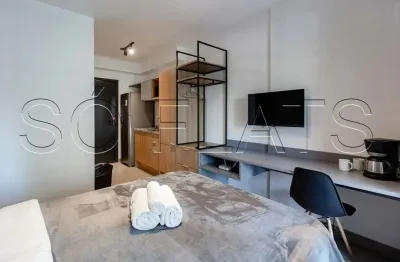 On jurupis, studio mobiliado disponível para venda com 26m² e 1 dormitório