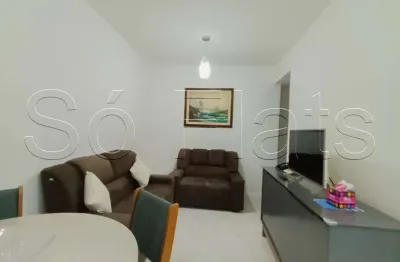 Flat Mobiliado à Venda na Bela Vista, 35m², 1 Dorm, 1 Vaga, perto Paulista e Frei Caneca