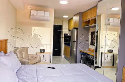 Flat disponível para locação no residencial helbor b liv contendo 24m² e 01 dormitório.