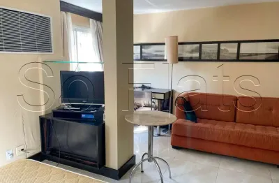 Flat transamérica international plaza disponível para venda com 28m² e 01 vaga de garagem
