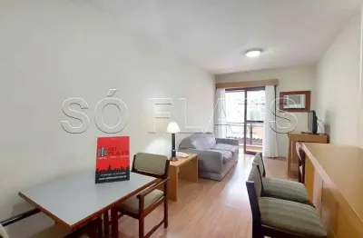 Apto london disponível para locação com 45m², 01 dormitório e 01 vaga de garagem.