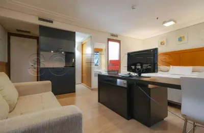 Meliá jardim europa, apto disponível para locação contendo 30m², 01 dormitório e 01 vaga.