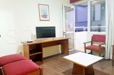 No famoso bairro da consolação, na melhor região de são paulo, flat mobiliado.