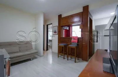 Apto disponível para locação nos jardins, contendo 40m², 1 dormitório e 1 vaga de garagem.