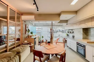 Residencial summit pinheiros, flat disponível para locação contendo 57m², 01 dormitório e 02 vagas.