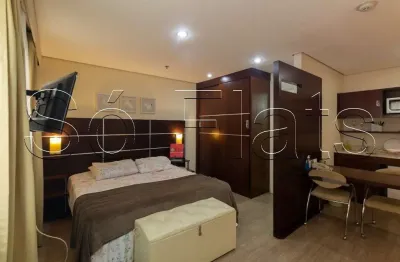 Flat transamérica nações unidas disponível para venda com 28m², 01 dorm e 01 vaga de garagem
