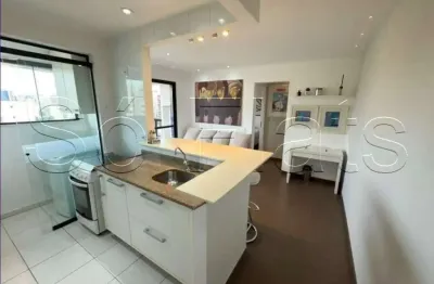 Flat no espaço alpha com 41m², 1 dormitório e 1 vaga para locação na vila olímpia.