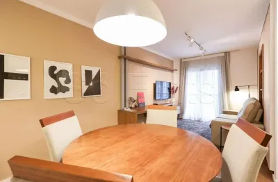 Flat para locação com excelente localização no itaim bibi totalmente mobiliado. consulte-nos.