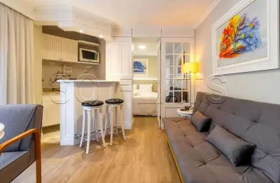 Flat transamérica higienópolis classic disponível para venda com 40m² e 01 vaga de garagem