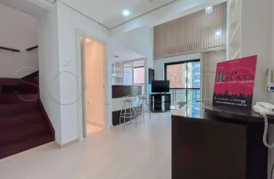 Apto no international duplex disponível para locação com 41m², 01 dorm e 01 vaga de garagem.