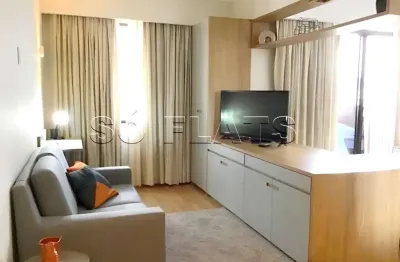 Flat para locação no Itaim Bibi, próximo a Av. 9 de Julho, Faria Lima, São Gabriel e Sto Amaro.