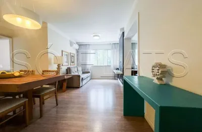 Saint paul, flat disponível para locação contendo 80m², 02 dormitórios e 02 vagas.