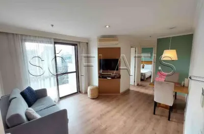 Flat no estilo residence com serviços na vila olímpia, apto com 01 dorm mais escritório