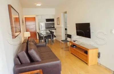 Residencial boulevard paris, flat mobiliado no itaim bibi próximo a avenida juscelino kubitschek.