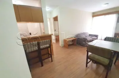London, flat disponível para locação contendo 42m², 01 dormitório e 01 vaga de garagem.