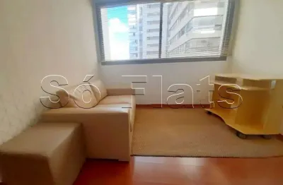 Usa moema, flat disponível para locação contendo 50m², 01 dormitório e 01 vaga.