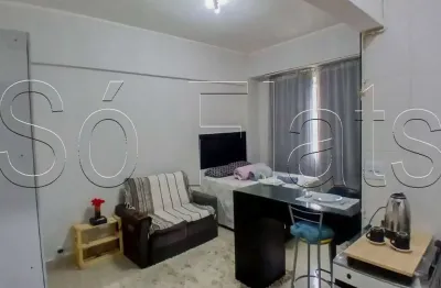 Edifício brasilar, flat disponível para locação contendo 30m² e 01 dormitório no centro de sp.