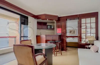 Higienópolis classic, flat disponível para locação contendo 39m², 1 dormitório e 1 vaga de garagem.