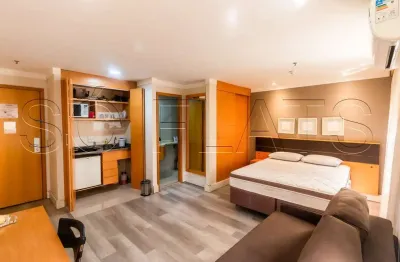 Flat transamérica jardins disponível para venda com 28m², 01 dorm e 01 vaga de garagem