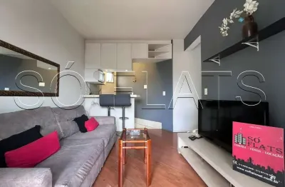 Flat no royal ibirapuera park com 48m², 1 dormitório e 1 vaga, para locação no paraíso.
