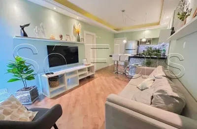 Flat no le bougainville com 55m², 1 dormitório e 1 vaga disponível para locação em alphaville.