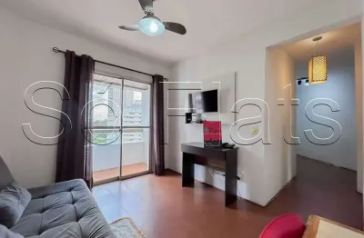 Apto no royal ibirapuera park com 43m², 1 dormitório e 1 vaga, para locação no paraíso.