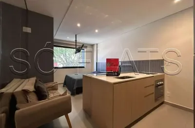 Studio moaci, apto todo equipado disponível para locação contendo 32m² e 1 dormitório.