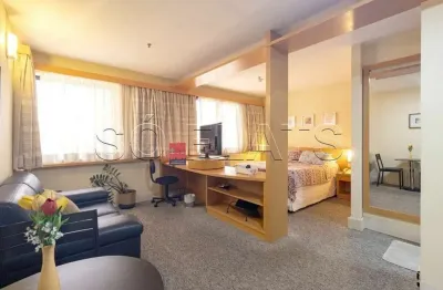 Flat transamerica jardins disponível para locação com 28m², 01 dorm e 01 vaga de garagem