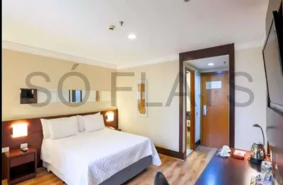 Flat disponível para venda no transamérica executive congonhas, com 1 dormitório, 23 m² e 1 vaga