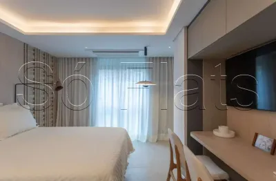 Residencial solo jardins, studio disponível para locação contendo 24m² e 1 dormitório.