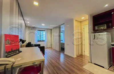 Adagio moema, flat disponível para locação contendo 36m², 01 dormitório e 01 vaga de garagem.