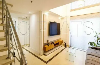 International duplex, apartamento disponível para locação com 120m², 2 dormitórios e 3 vagas