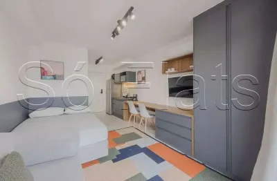 Studio do it pinheiros, flat disponível para locação com 25m² e 1 dormitório.