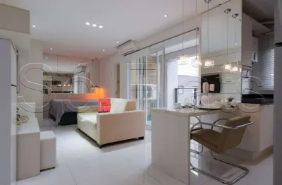 Option paraíso, studio bem localizado disponível para locação contando com 40m² e 01 dormitório.